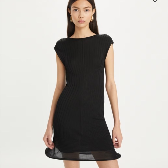 New Tory Burch Viscose Knit Hoop Dress - Picture 3 of 10